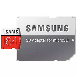 Карта памяти Samsung microSDXC 64GB Class 10 UHS-I U3 + SD-адаптер (MB-MC64GA/RU) - миниатюра 5