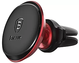Автодержатель магнитный Baseus Small Ears Series Magnetic Car Air Vent Mount with Cable Clip Red (SUGX-A09) - миниатюра 2