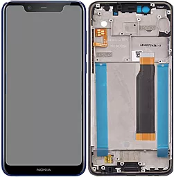 Дисплей Nokia 5.1 Plus, X5 2018 с тачскрином и рамкой, оригинал, Blue - фото Дисплей Nokia 5.1 Plus, X5 2018 с тачскрином и рамкой, оригинал, Blue