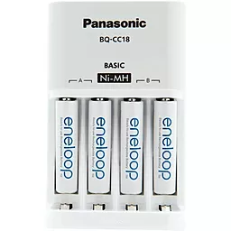 Зарядний пристрій Panasonic BQ-CC18 + 4шт 2000Аh eneloop