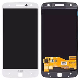 Дисплей Motorola Moto Z, Moto Z Droid (XT1650, XT1650-03, XT1650-05) з тачскріном, оригінал, White