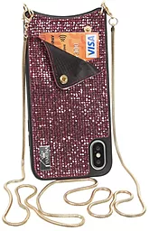 Чехол BeCover Glitter Wallet Apple iPhone XS Max Pink (703623)