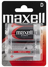 Батарейки Maxell D (R20) 1.5V Zinc BL 2шт. (M-774401.04.EU)