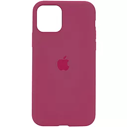 Чехол Silicone Case Full для Apple iPhone 11 Pro Max Rose Red