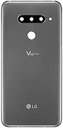 Задняя крышка корпуса LG V40 ThinQ V405 со стеклом камеры Platinum Gray - фото Задняя крышка корпуса LG V40 ThinQ V405 со стеклом камеры Platinum Gray