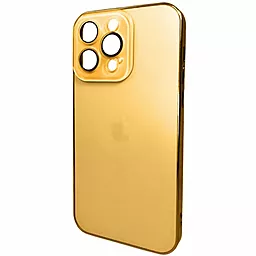 Чехол AG Glass Sapphire Frame MagSafe Logo for Apple iPhone 12 Pro Gold