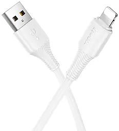 Кабель Hoco X120 USB-A - Lightning 12w 2.4a 1м cable White - миниатюра 3 Кабель Hoco X120 USB-A - Lightning 12w 2.4a 1м cable White - миниатюра 3