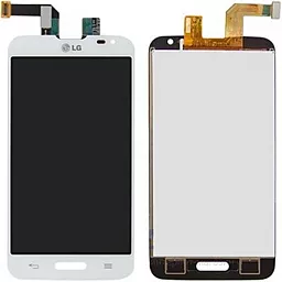 Дисплей LG L70 (D320N, D321, MS323) с тачскрином, оригинал, White - фото Дисплей LG L70 (D320N, D321, MS323) с тачскрином, оригинал, White