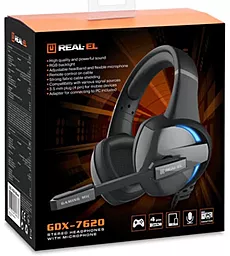 Навушники REAL-EL GDX-7620 Black - мініатюра 9