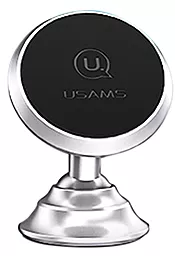 Держатель магнитный Usams US-ZJ023 Magnetic Car Dashboard Magnetic Silver - фото Держатель магнитный Usams US-ZJ023 Magnetic Car Dashboard Magnetic Silver