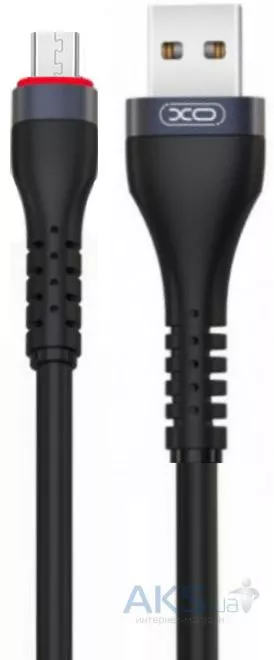 Кабель XO NB213 USB-A - micro USB 12w 2.4a 1м cable Black - фото 2