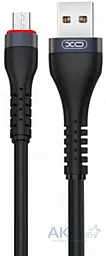 Кабель XO NB213 USB-A - micro USB 12w 2.4a 1м cable Black - мініатюра 2 Кабель XO NB213 USB-A - micro USB 12w 2.4a 1м cable Black - мініатюра 2