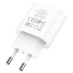 Сетевое зарядное устройство Hoco C94A Metro 1xType-C PD 20W White - миниатюра 3
