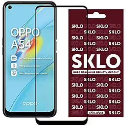 Защитное стекло SKLO 3D (full glue) для Oppo A54 4G, Oppo A55 4G Черный