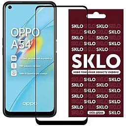 Защитное стекло SKLO 3D (full glue) для Oppo A54 4G, Oppo A55 4G Черный - фото Защитное стекло SKLO 3D (full glue) для Oppo A54 4G, Oppo A55 4G Черный