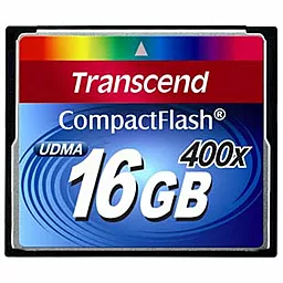 Карта памяти Transcend Compact Flash 16GB 400X UDMA (TS16GCF400) - фото Карта памяти Transcend Compact Flash 16GB 400X UDMA (TS16GCF400)