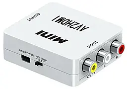 Адаптер (переходник) 1TOUCH 3xRCA to HDMI White - фото Адаптер (переходник) 1TOUCH 3xRCA to HDMI White