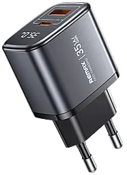 Сетевое зарядное устройство Remax U2-AC35W 35w GaN PD USB-C/USB-A ports fast charger black - фото Сетевое зарядное устройство Remax U2-AC35W 35w GaN PD USB-C/USB-A ports fast charger black