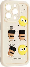 Чехол Pretty Things Case для Apple iPhone 13 Pro White / Always Happy - фото Чехол Pretty Things Case для Apple iPhone 13 Pro White / Always Happy