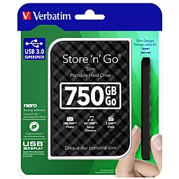 Внешний жесткий диск Verbatim 2.5" 750GB (53213) - миниатюра 4