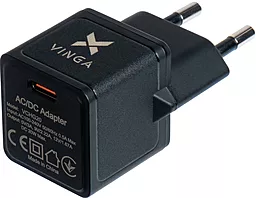 Сетевое зарядное устройство Vinga Wall Charger 20W PD USB-C Black (VCHG20) - миниатюра 2