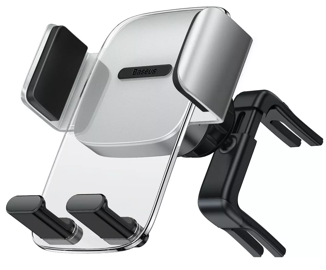Тримач Baseus Easy Control Clamp Car Mount Holder Silver (SUYK000212) - фото 1