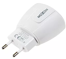 Мережевий зарядний пристрій MOXOM KH-68 2.1A 2xUSB-A ports + USB-C cable white - мініатюра 3
