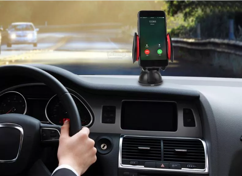 Держатель Awei X7 Car Mobile Holder With Suction Cup Black/Red - фото 4