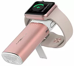 Повербанк MiPow Power Tube 6000 for Apple Watch and IPhone Rose Gold - миниатюра 2