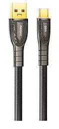 Кабель Remax RC-C167 Prime Series USB-A - Type-C 66w 6a 1.2м Huawei SCP cable Black - фото Кабель Remax RC-C167 Prime Series USB-A - Type-C 66w 6a 1.2м Huawei SCP cable Black