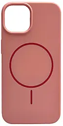 {"ru": "Чехол", "uk": "Чохол"} Silicone Case Full Fine Ring MagSafe для Apple iPhone 14  Pink