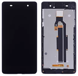Дисплей Sony Xperia E5 (F3311, F3313) з тачскріном і рамкою, Black