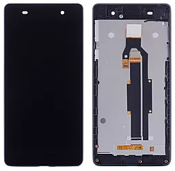 Дисплей Sony Xperia E5 с тачскрином и рамкой, Black - фото Дисплей Sony Xperia E5 с тачскрином и рамкой, Black