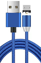 Кабель NINJA Magnetic USB-A - micro USB 10w 1м cable Blue - фото Кабель NINJA Magnetic USB-A - micro USB 10w 1м cable Blue