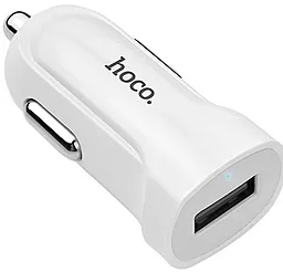 Автомобильное зарядное устройство Hoco Z2 1.5A 1USB + Cable Micro USB White - миниатюра 3