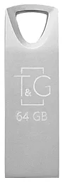 Флешка T&G 64gb Metal 117 Silver - фото Флешка T&G 64gb Metal 117 Silver