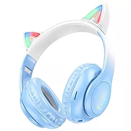 Навушники Hoco W42 Crystal Blue