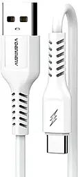 Кабель Denmen USB-A - Type-C 12w 2.4a 1м cable White (DM-D42T-WH) - фото Кабель Denmen USB-A - Type-C 12w 2.4a 1м cable White (DM-D42T-WH)