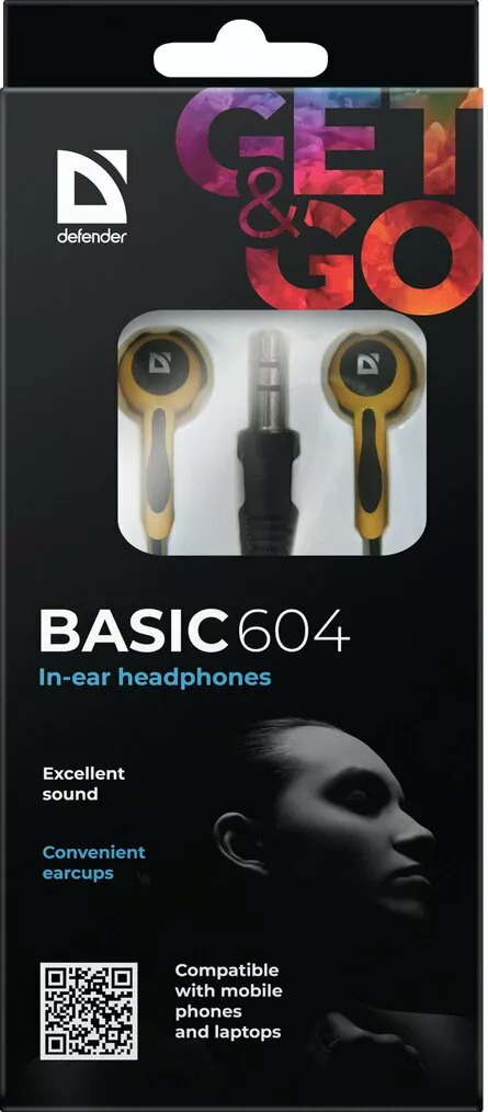 Наушники Defender Basic-604 Orange (63606) - фото 4