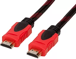 Видеокабель HDMI М-М 3м OD-7.4mm Black/Red (YT-HDMI(M)/(M)NY/RD-3.0m) Merlion - фото Видеокабель HDMI М-М 3м OD-7.4mm Black/Red (YT-HDMI(M)/(M)NY/RD-3.0m) Merlion