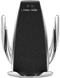 Держатель с автозажимом EasyLife S5 c беспроводной зарядкой Black/Silver