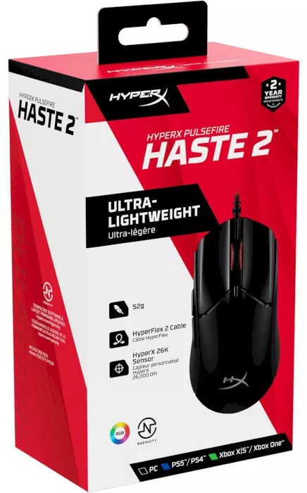 Компьютерная мышка HyperX Pulsefire Haste 2 Black (6N0A7AA) - фото 8