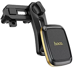 Автодержатель магнитный Hoco Leader Double air outlet CA57 Black/Gold