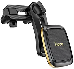 Держатель магнитный Hoco Leader Double air outlet CA57 Black/Gold - фото Держатель магнитный Hoco Leader Double air outlet CA57 Black/Gold