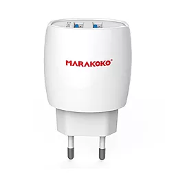 Сетевое зарядное устройство Marakoko MA1 2USB 12W Charger White