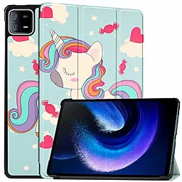 Чехол для планшета BeCover Smart Case для Xiaomi Mi Pad 6, Mi Pad 6 Pro 11" Unicorn (709508) - фото Чехол для планшета BeCover Smart Case для Xiaomi Mi Pad 6, Mi Pad 6 Pro 11" Unicorn (709508)