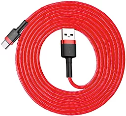 Кабель USB Baseus Cafule 2M USB Type-C Cable Red (CATKLF-C09) - миниатюра 5
