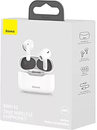 Навушники Baseus SIMU S1 White (NGS1-02) - мініатюра 8