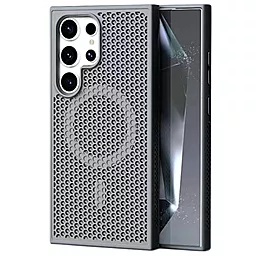 Чехол Epik AeroCool with MagSafe для Samsung Galaxy S23 FE 5G (S711) Grey - фото Чехол Epik AeroCool with MagSafe для Samsung Galaxy S23 FE 5G (S711) Grey
