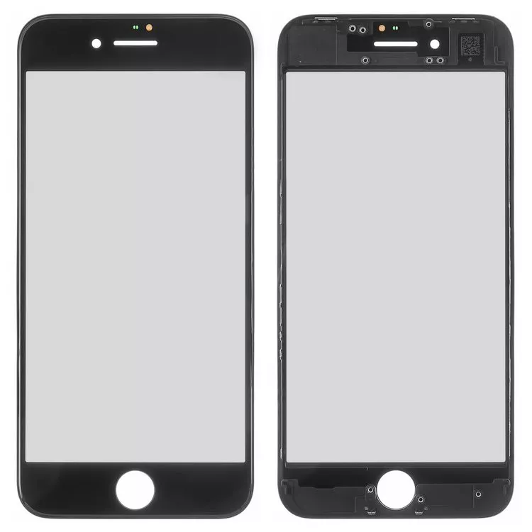 Корпусное стекло дисплея Apple iPhone 8, SE 2020 with frame Black - фото 1